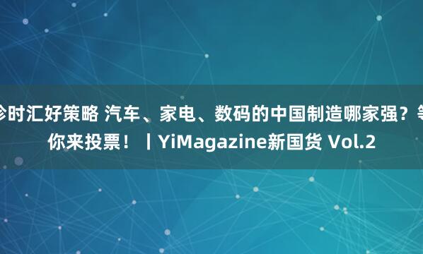 珍时汇好策略 汽车、家电、数码的中国制造哪家强？等你来投票！丨YiMagazine新国货 Vol.2